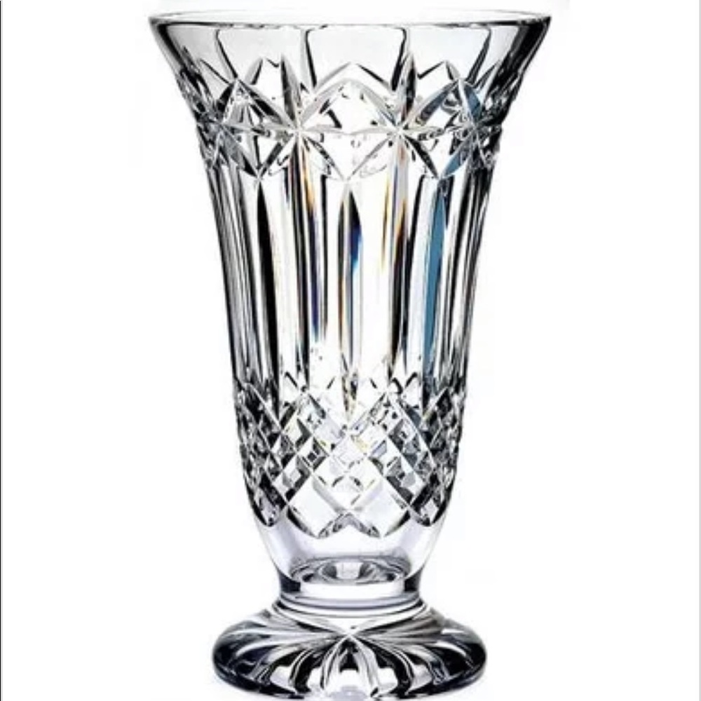 Waterford Crystal Starburst Lismore Flared Footed Vase